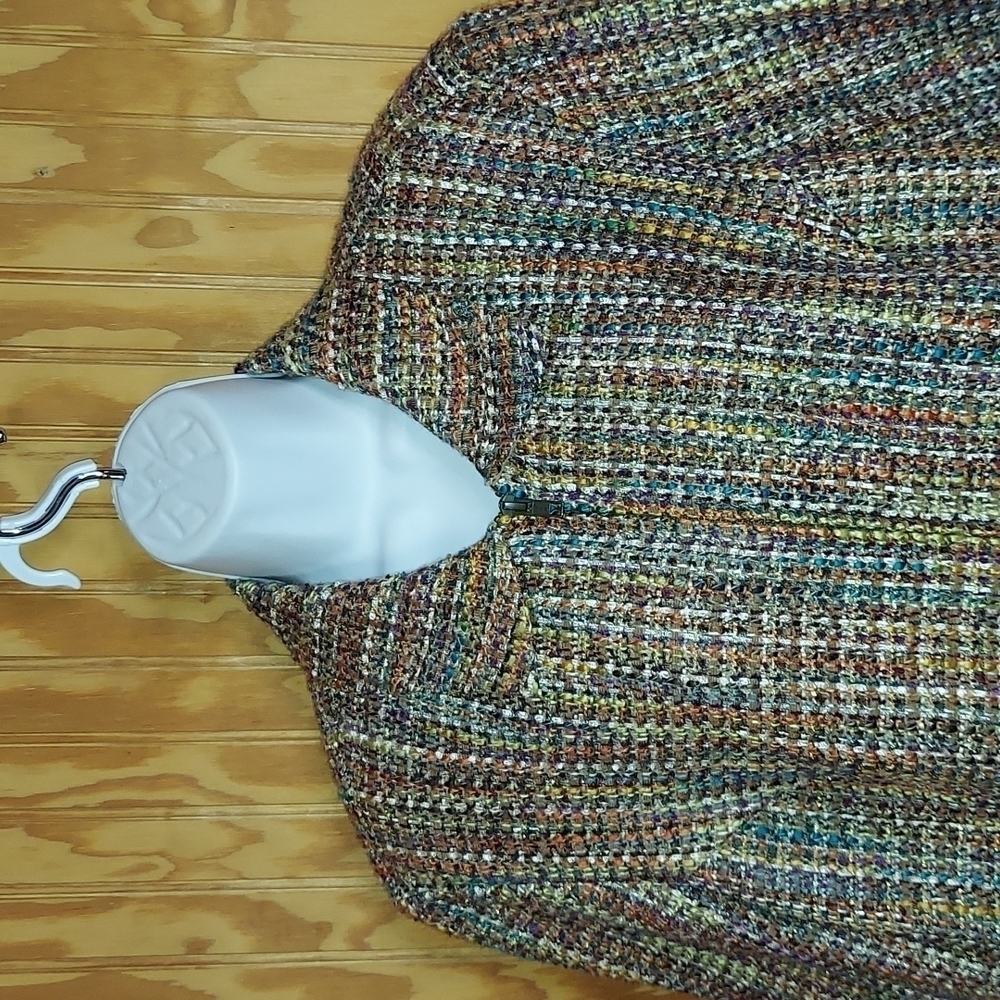 Coldwater Creek zip up jacket multi color